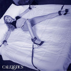 CALEXOTICS - NOCTURNAL BLACK ADJUSTABLE LEATHER BED STRAPS