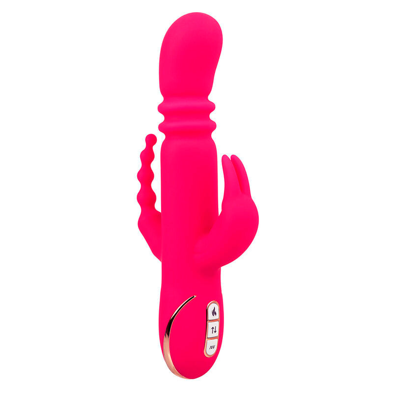 CALEXOTICS - JACK FANTASY PINK RABBIT HEATED TRIPLE VIBRATOR
