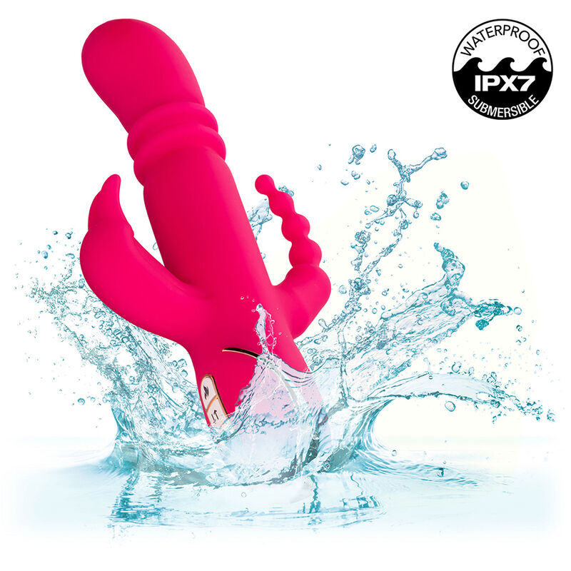 CALEXOTICS - JACK FANTASY LAPIN ROSE VIBRATEUR TRIPLE CHAUFFANT
