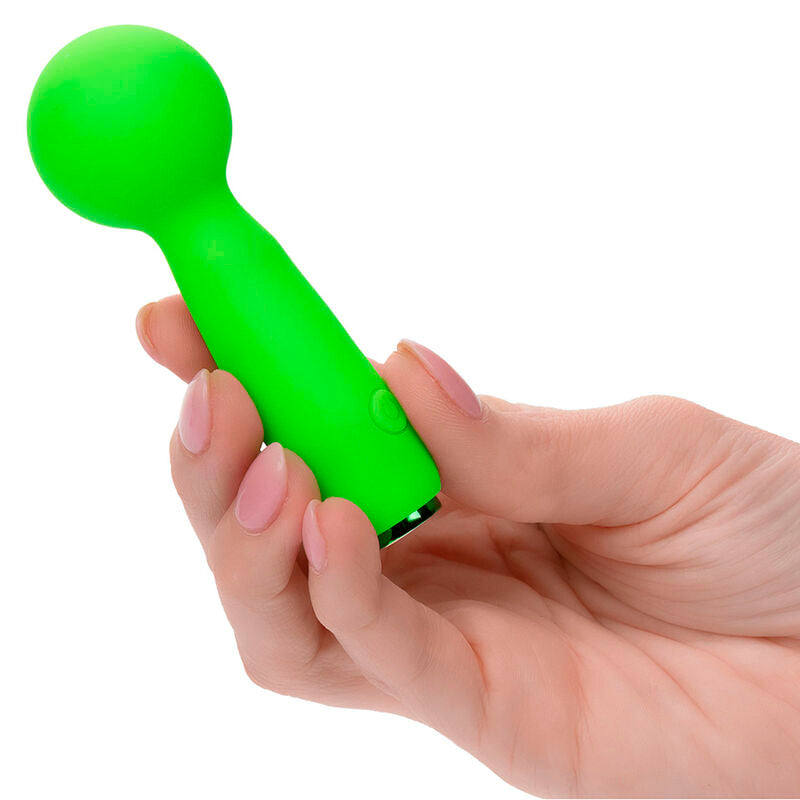 CALEXOTICS - NEON VIBES BUBBLY VIBE THE MINI MASSAGER 10 VIBRATIONS GREEN
