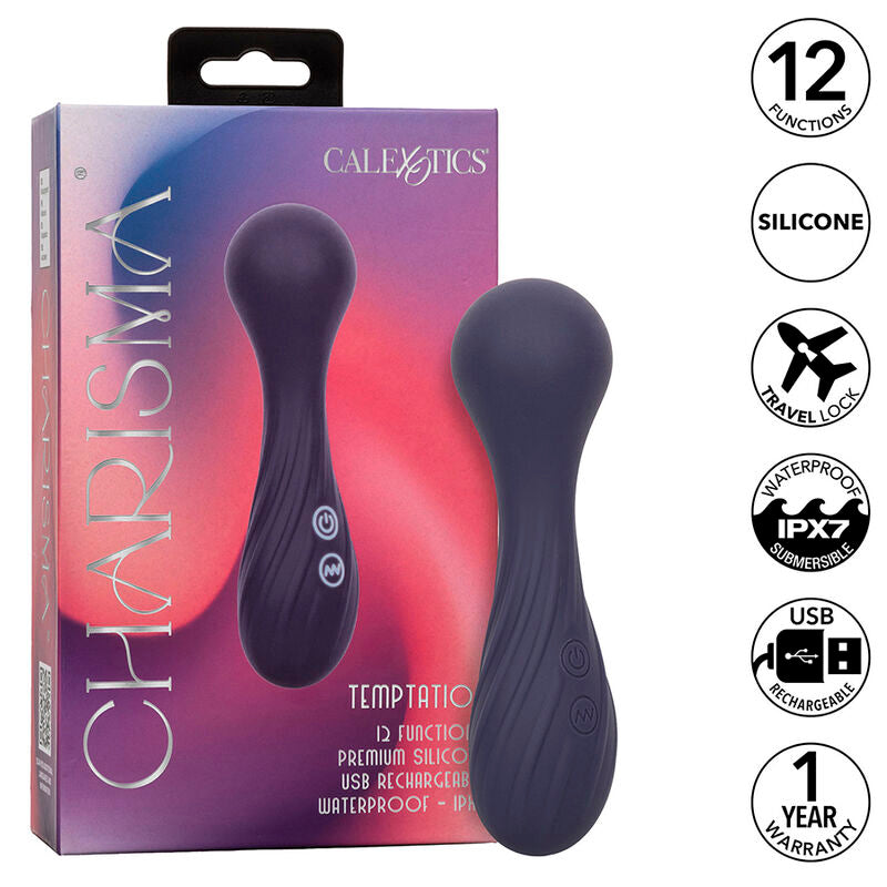 CALEXOTICS - CHARISMA TEMPTATION 12-FUNCTION MASSAGER PURPLE