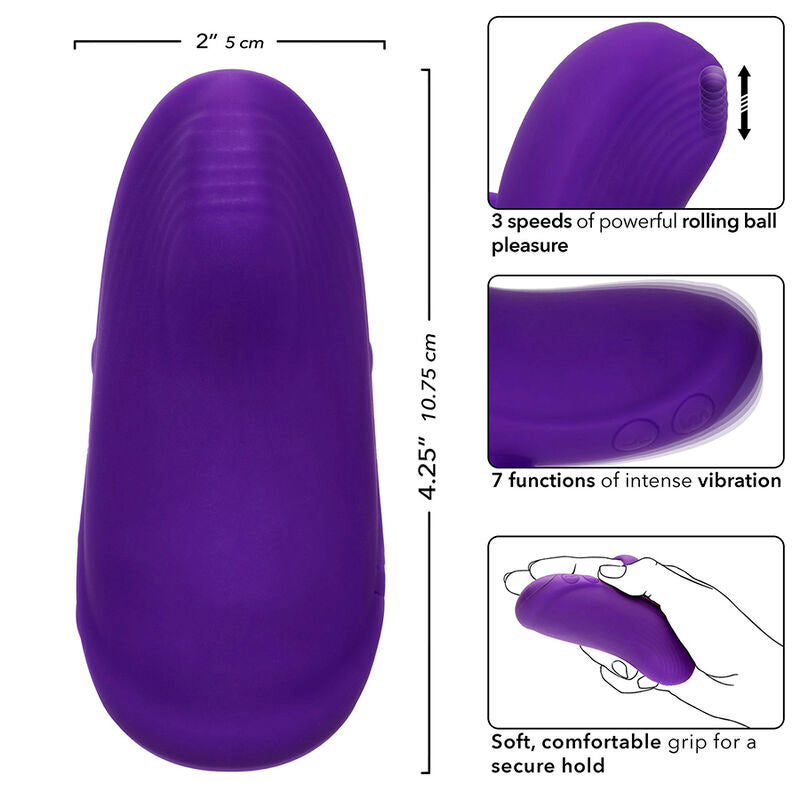 CALEXOTICS - ENVY MASSEUR À BALLES ROTATIVES PORTABLE 7 VIBRATIONS VIOLET