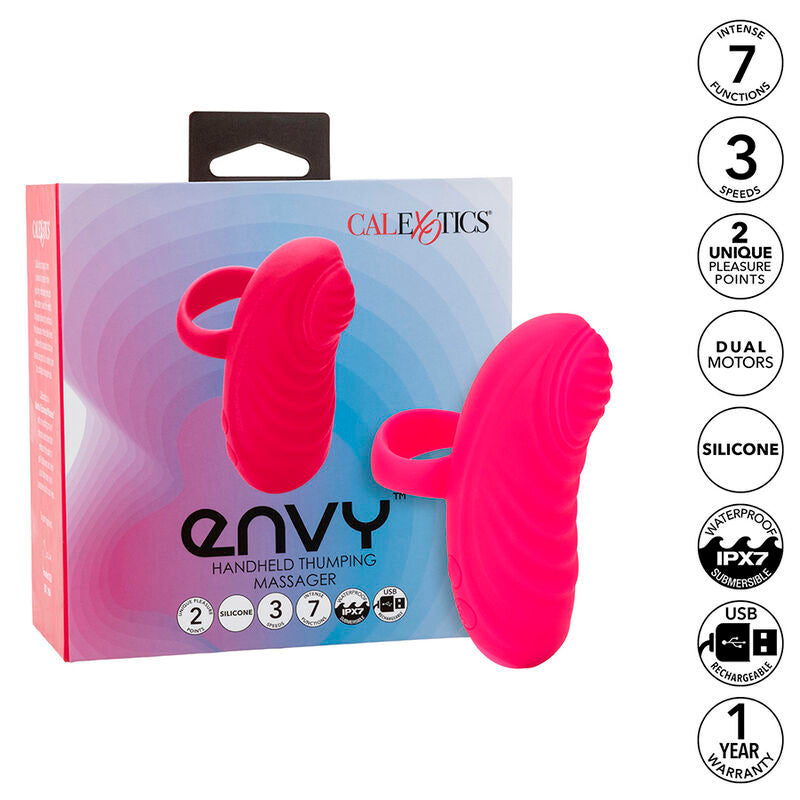 CALEXOTICS - ENVY PORTABLE ROTATING BALL MASSAGER 7 VIBRATIONS PINK