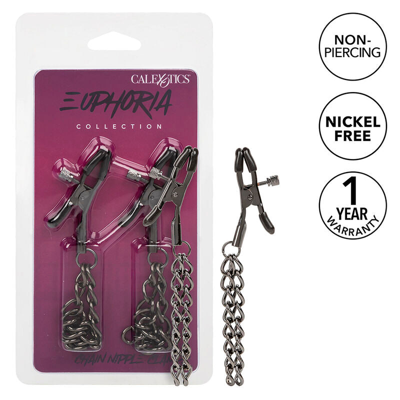 CALEXOTICS - EUPHORIA CHAIN ​​NIPPLE CLAMPS 14.5 CM
