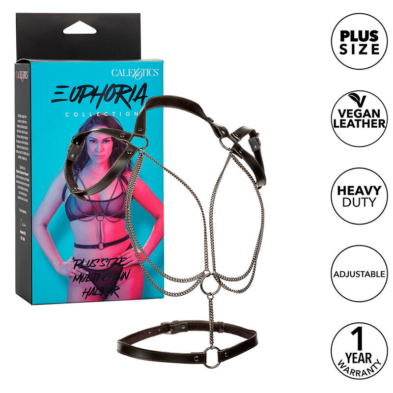 CALEXOTICS - EUPHORIA HARNAIS MULTICHAIN ​​PREMIUM GRANDE TAILLE