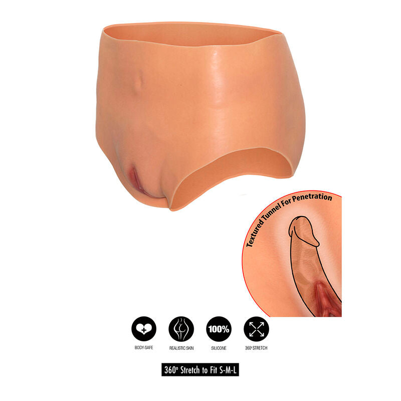 HIDDEN DESIRE - ALTER EGO OPEN VAGINA HIGH-WAISTED FLESH PANTYHOSE