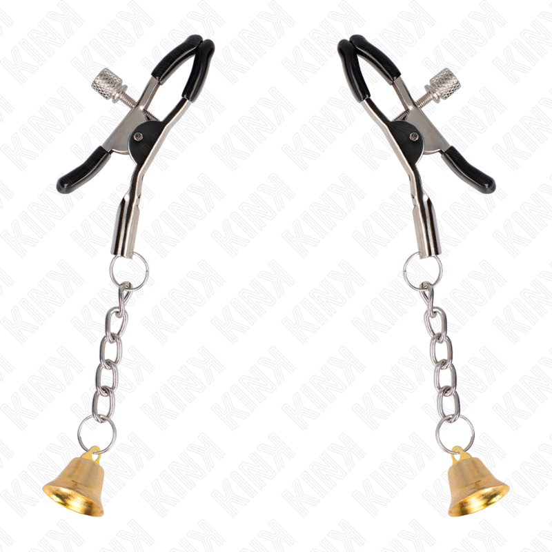 KINK - 6 CM GOLD BELL PENDANT NIPPLE CLAMPS