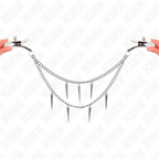 KINK - PINCES À TÉTONS AVEC CHAÎNES À POINTES 30 CM