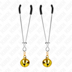 KINK - 7 CM GOLD THIN BELL NIPPLE CLAMPS