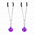 KINK - PURPLE THIN BELL NIPPLE CLAMPS 7CM