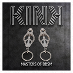 KINK - SILVER JAPANESE CLOVER O-RING NIPPLE CLAMPS