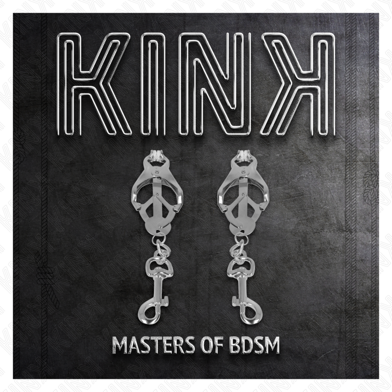 KINK - JAPANESE CLOVER NIPPLE CLAMPS WITH SILVER HOOKS