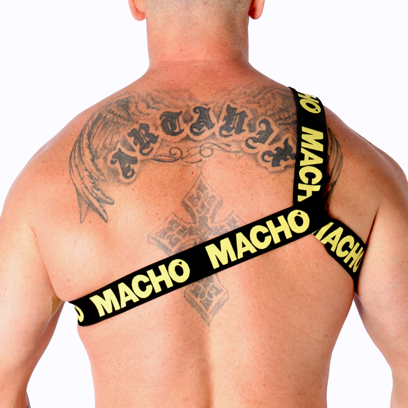 MACHO - Harnais romain blanc taille S/M