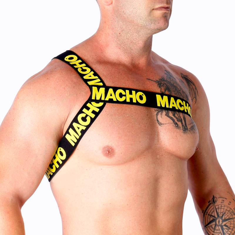 MACHO - Harnais romain blanc taille S/M
