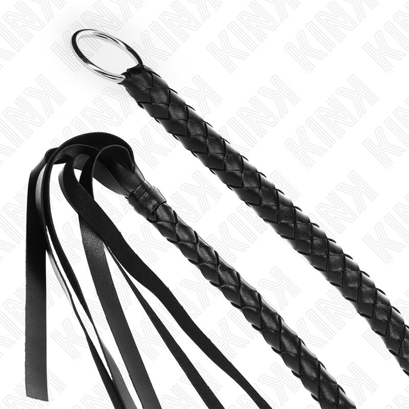 KINK - FOUET SERPENT AVEC ANNEAU NOIR 65 CM