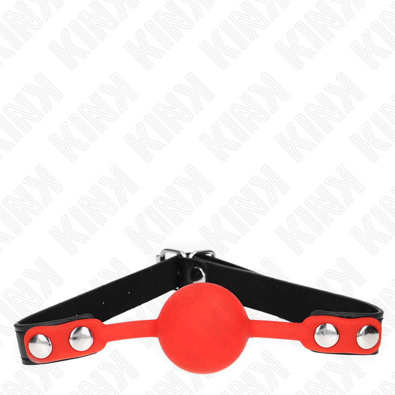 KINK - BÂILLON EN SILICONE ROUGE DE 4 CM 60 x 2 CM