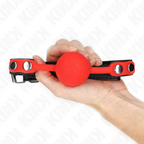 KINK - BÂILLON EN SILICONE ROUGE DE 4 CM 60 x 2 CM