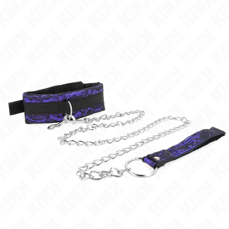 KINK - SHORT VELVET LACE NECKLACE WITH 105 CM BELT WITH 44 X 5.5 CM NYLON PROFILE