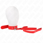 KINK - BELT NECKLACE 116 CM RED ADJUSTABLE STRAP 32-50 CM X 8 CM