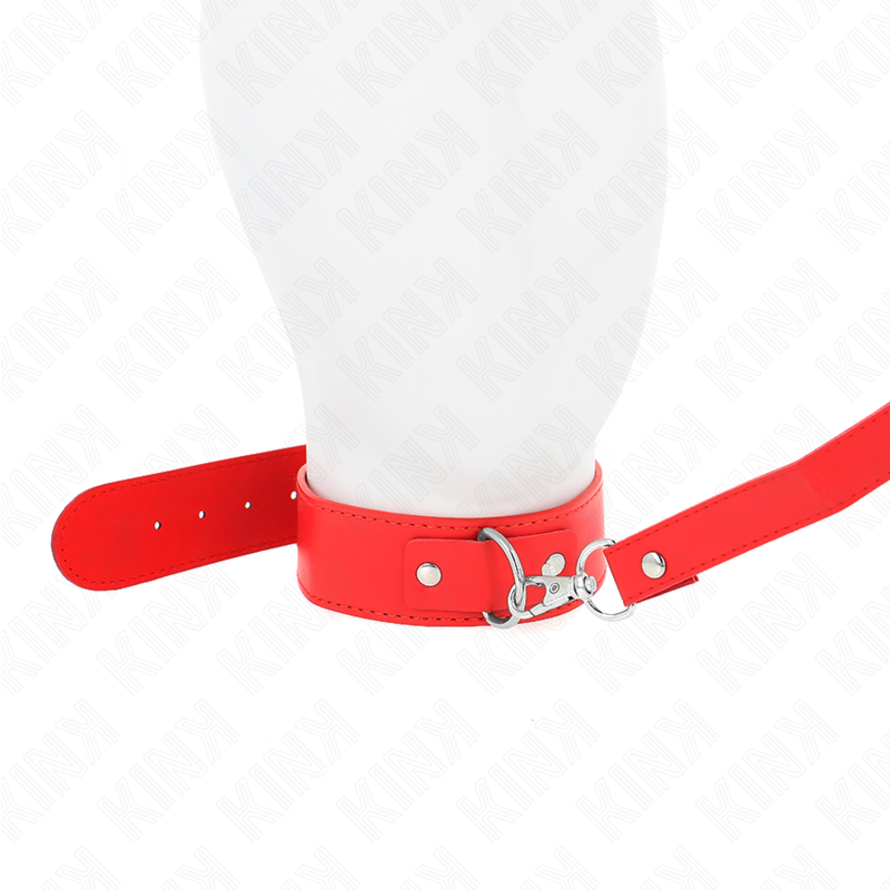 KINK - BELT NECKLACE 116 CM RED ADJUSTABLE STRAP 32-50 CM X 8 CM