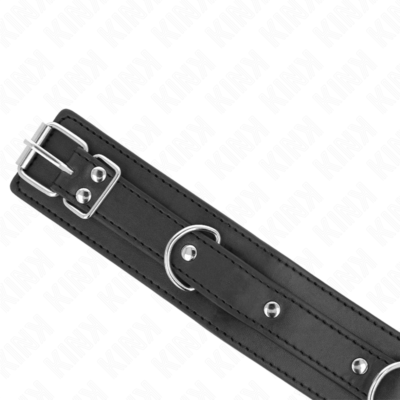 KINK - COLLIER AVEC LAISSE 65 CM MODÈLE 3 ANNEAUX 1 RÉGLABLE 38-49 CM X 5 CM