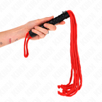 KINK - FOUET EN CORDE ROUGE 56 CM