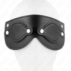 KINK - MASQUE EN SIMILI CUIR AVEC COUVRE-YEUX AMOVIBLES 22 x 9 CM
