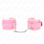KINK - Bracelet de résistance rembourré en fourrure rose avec ceinture rose ajustable 17-29 cm x 6 cm