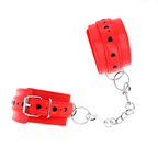 KINK - BRACELET ROUGE AVEC INSCRIPTION EN FORME DE CŒUR NOIR, AJUSTABLE 21-28 CM X 5,5 CM