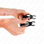 KINK - JAPANESE CLOVER NIPPLE CLAMPS WITH BLACK CHAIN ​​30CM