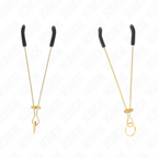 KINK - 7 CM GOLD THIN NIPPLE CLAMPS