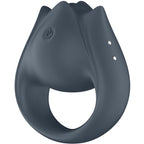 SATISFYER - PERFECT PAIR 2 MULTIVIBRATOR 2 IN 1 COCK RING AND FINGER STIMULATOR GREY