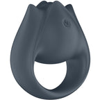 SATISFYER - PERFECT PAIR 2 MULTIVIBRATOR 2 IN 1 COCK RING AND FINGER STIMULATOR GREY