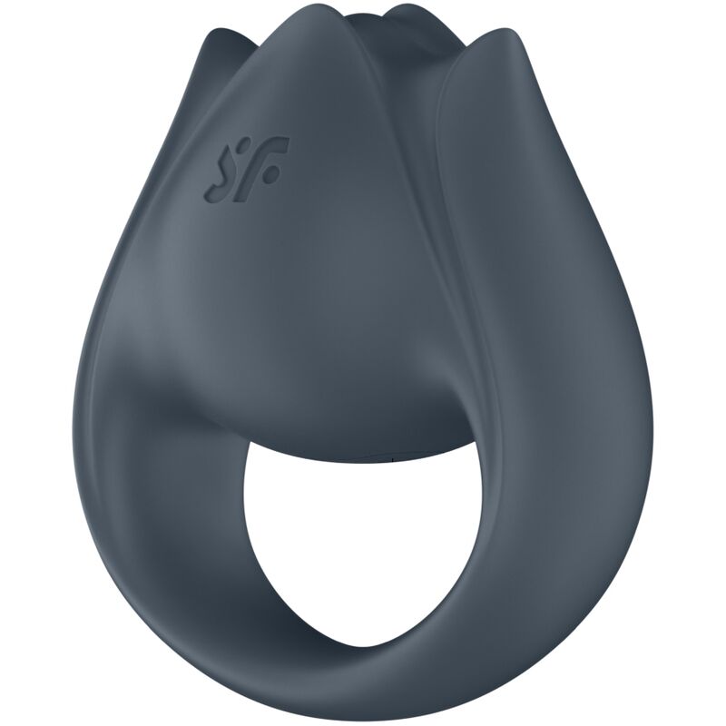 SATISFYER - PERFECT PAIR 2 MULTIVIBRATOR 2 IN 1 COCK RING AND FINGER STIMULATOR GREY
