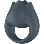 SATISFYER - PERFECT PAIR 2 MULTIVIBRATOR 2 IN 1 COCK RING AND FINGER STIMULATOR GREY