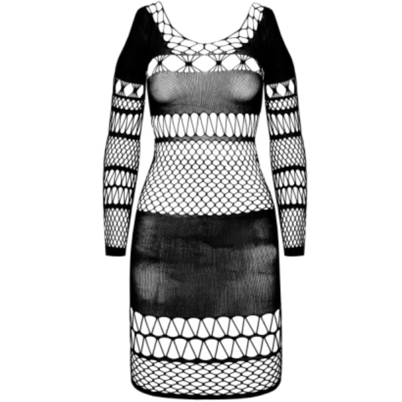 PASSION - BS 105 BLACK BODYSTOCKING ONE SIZE