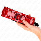 KINK - ADJUSTABLE RED WINE NECKLACE 37.5-49.5 CM X 5 CM