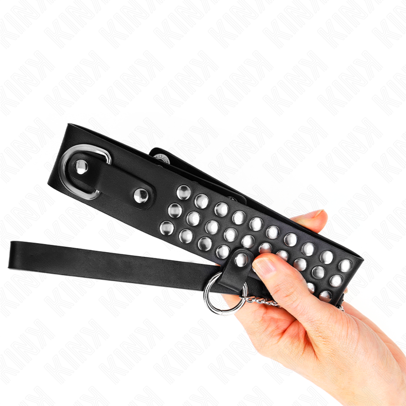 KINK - Collier à bracelet poli ajustable de 65 cm (37-42 cm x 5,3 cm)