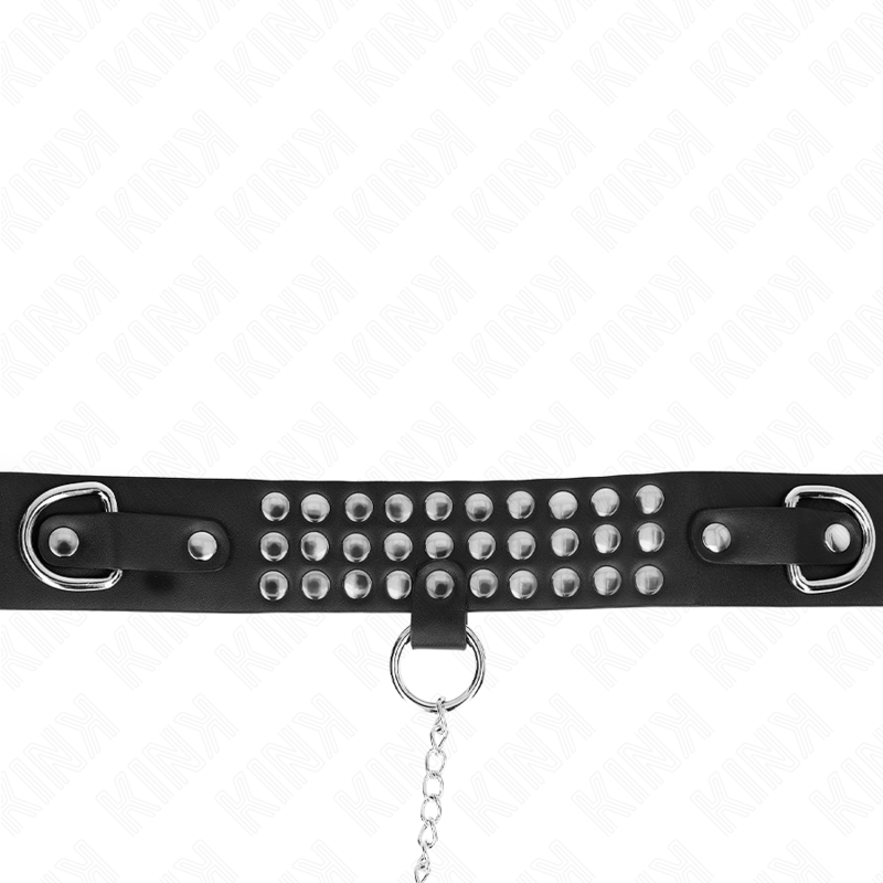KINK - Collier à bracelet poli ajustable de 65 cm (37-42 cm x 5,3 cm)