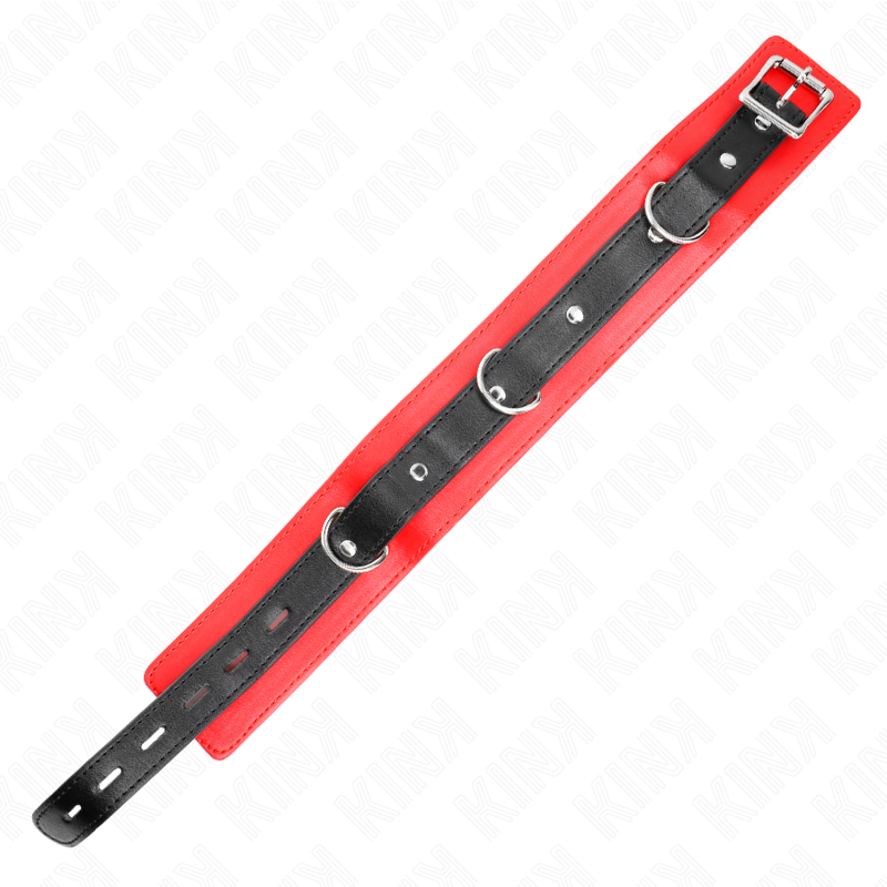 KINK - Collier de ceinture de 65 cm avec sangle rouge 54 x 4,5 cm