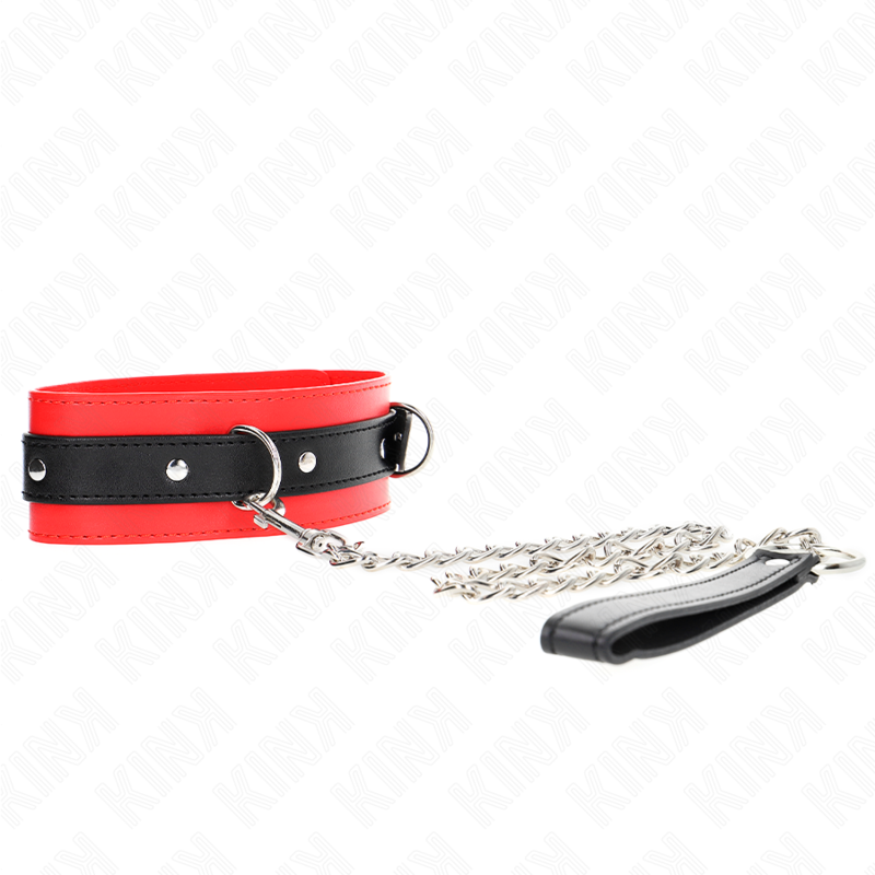 KINK - Collier de ceinture de 65 cm avec sangle rouge 54 x 4,5 cm