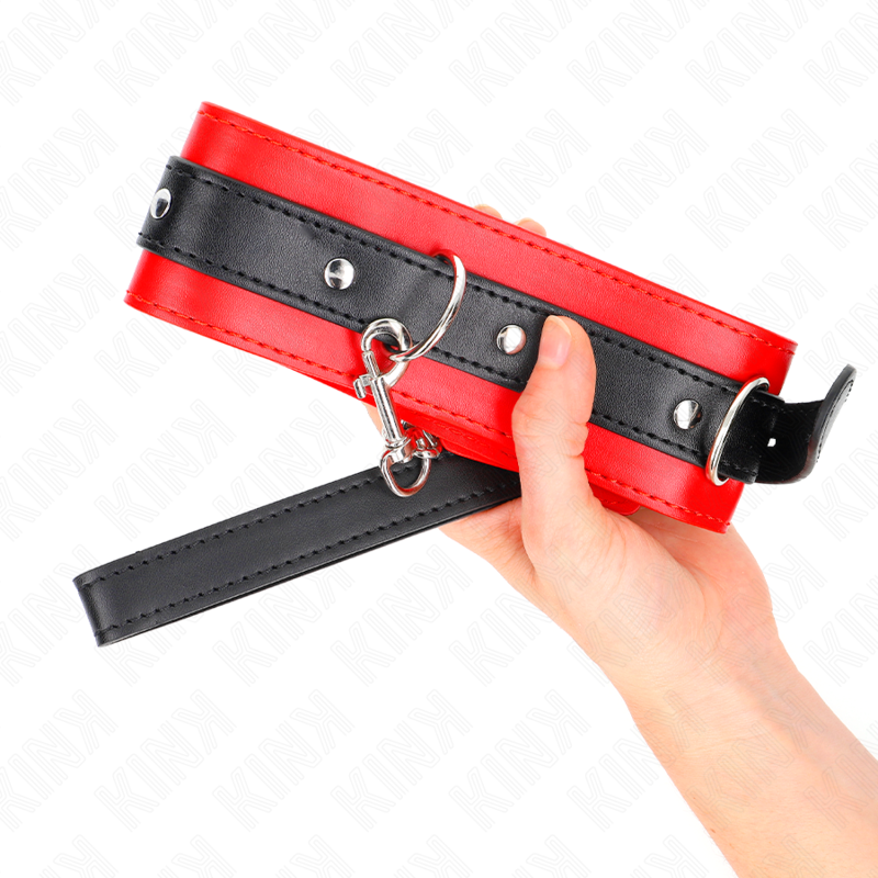 KINK - Collier de ceinture de 65 cm avec sangle rouge 54 x 4,5 cm