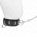 KINK - 3-RING BONDAGE NECKLACE WITH STRAP 80 CM 53 X 5 CM