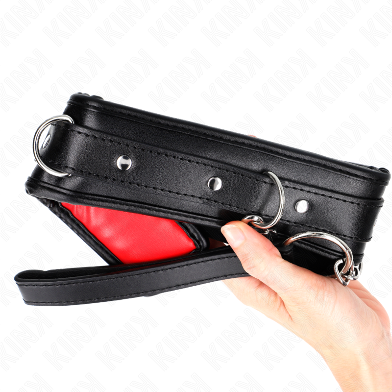 KINK - COLLIER AVEC BRACELET EN SIMILI CUIR ÉTOILÉ MODÈLE 3 RÉGLABLE 37-54 CM X 3 CM