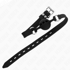 KINK - GABARD EN SILICONE INTENSIF 55 x 2 CM AVEC BOULE DE 4 CM TAILLE S NOIR RÉGLABLE 35-51 CM