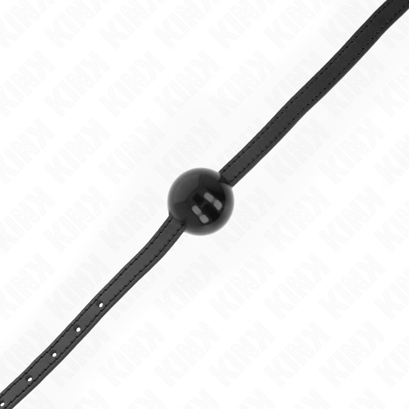 KINK - BÂILLON À BOULE NOIRE SIMPLE 4 CM 65 x 1,5 CM