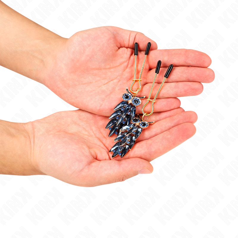 KINK - Pinces à tétons pendantes hibou de 6 cm