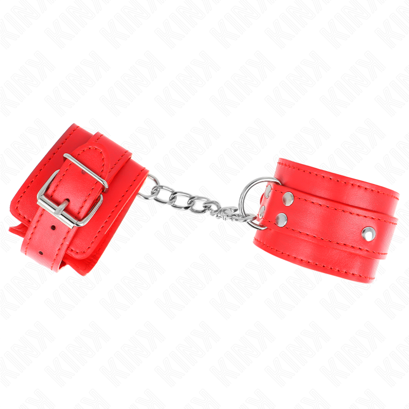 KINK - BRACELET DE RÉSISTANCE AVEC 3 ANNEAUX RÉGLABLES ROUGE 17,5-25 CM X 6 CM
