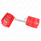 KINK - BRACELET DE RÉSISTANCE AVEC 3 ANNEAUX RÉGLABLES ROUGE 17,5-25 CM X 6 CM