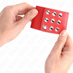 KINK - BRACELET ANTI-BRACELET AVEC FERMETURE À PRESSION ROUGE RÉGLABLE 19-24 CM X 5,5 CM